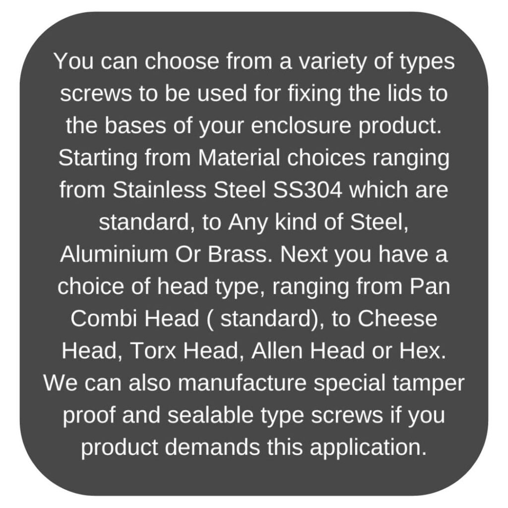 Various Choice Screws Back