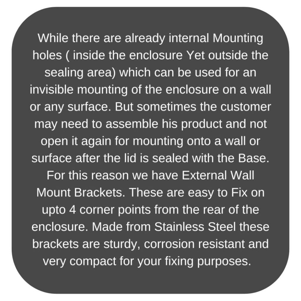 Wall Mount Brackets Back