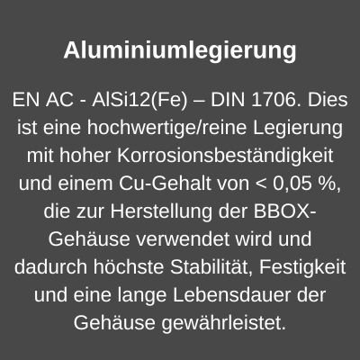 Aluminiumlegierungsgehäuse
