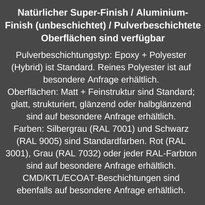Oberflächenfinish & Beschichtungen